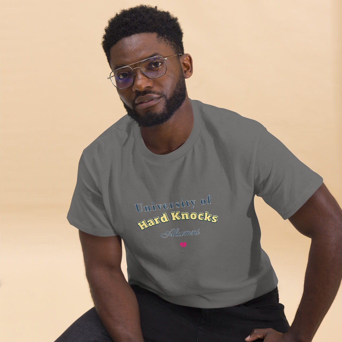 Mens T-shirt - University of Hard Knocks